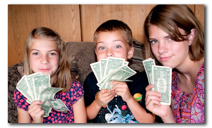 how to teach kids money skills by GoodNCrazy kid money photo